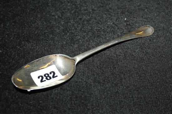 18thC silver spoon